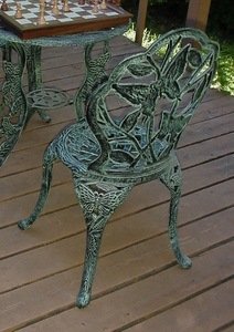 metal patio chair